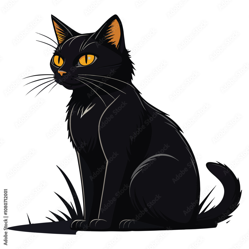 Obraz premium Cat shellhutty vector design