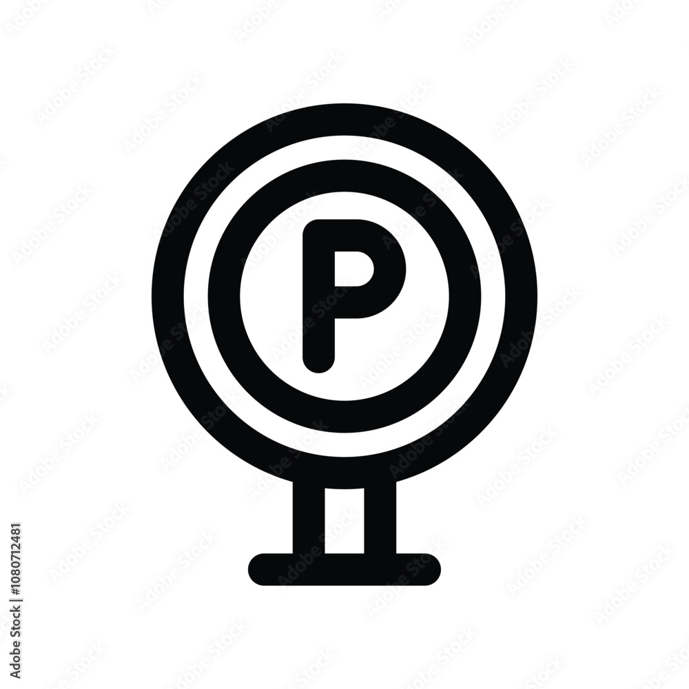 parking icon. vector line icon for your website, mobile, presentation, and logo design. parking icon. vector line icon for your website, mobile, presentation, and logo design.