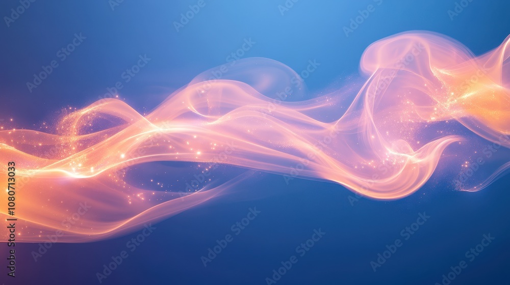 Fototapeta premium The Flowing Light Wave