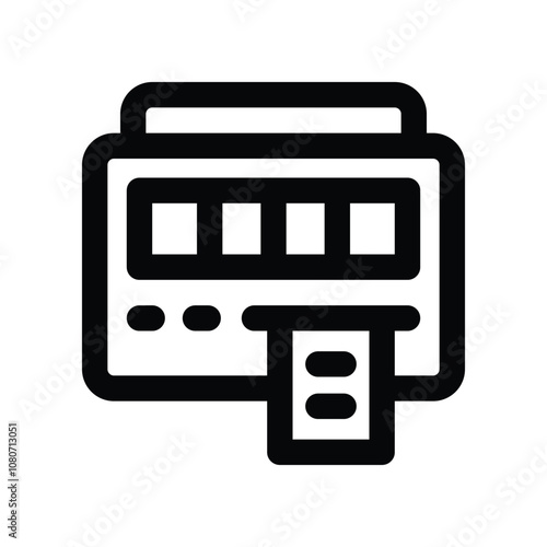 taximeter icon. vector line icon for your website, mobile, presentation, and logo design.