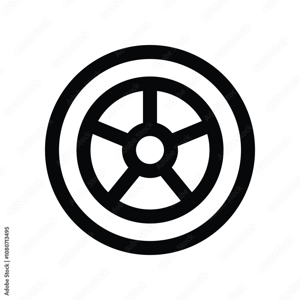 wheel icon. vector line icon for your website, mobile, presentation, and logo design. wheel icon. vector line icon for your website, mobile, presentation, and logo design.