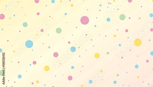 Pastel polka dot pattern background with soft colors