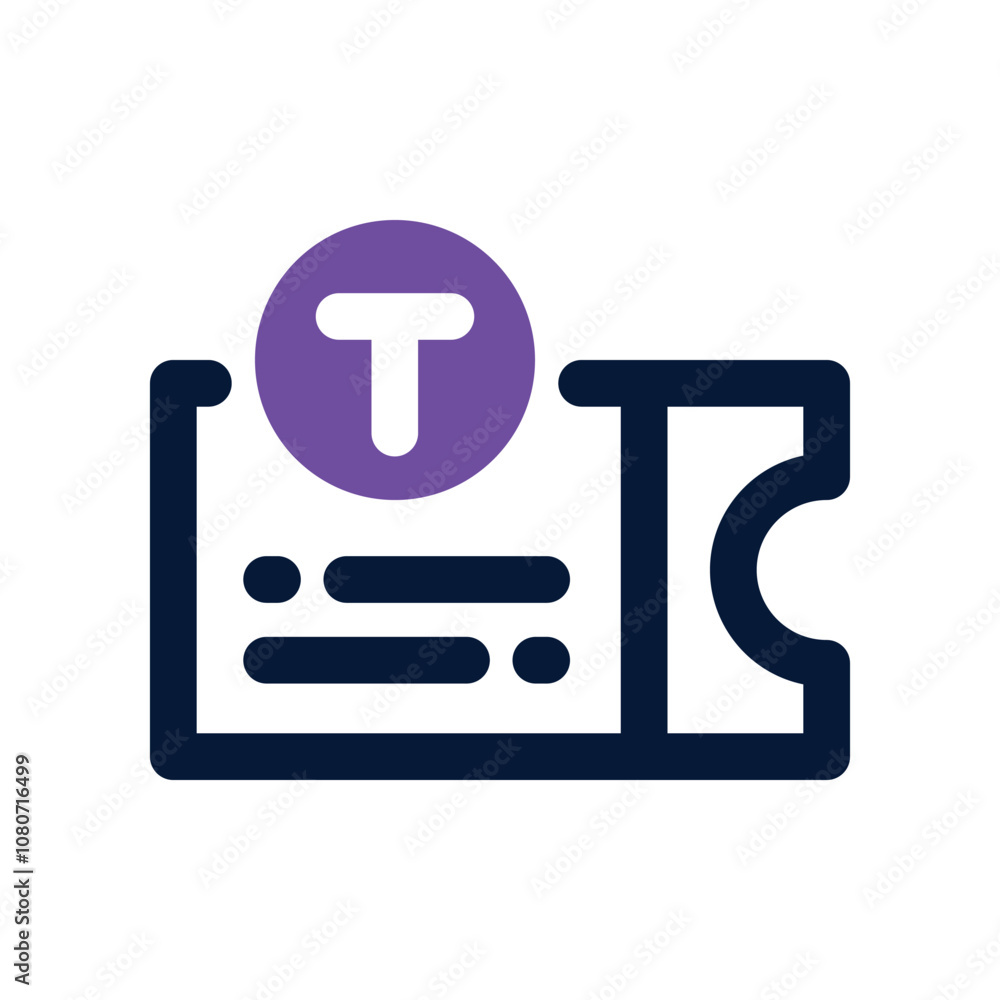 ticket icon. vector dual tone icon for your website, mobile, presentation, and logo design. ticket icon. vector dual tone icon for your website, mobile, presentation, and logo design.