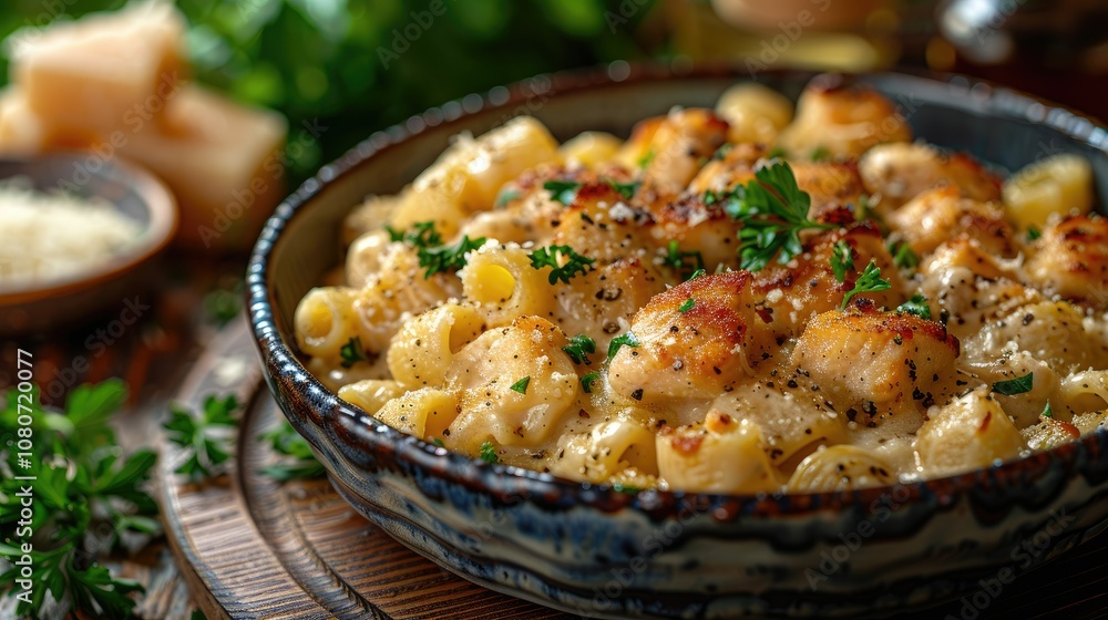 Creamy Pasta Dish with Toasted Breadcrumbs and Parsley Creamy Pasta Dish with Toasted Breadcrumbs and Parsley