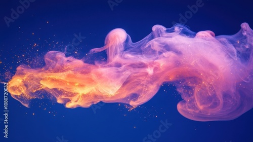 The Flowing Colorful Smoke