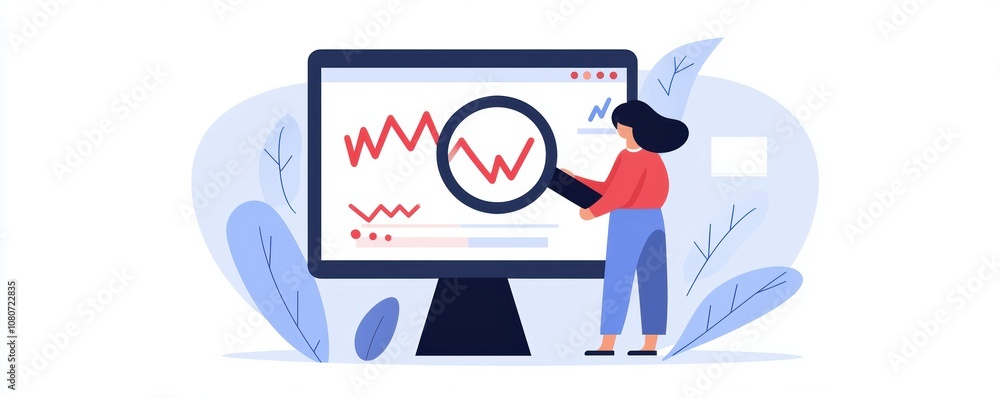 A marketer analyzing backlink profiles and keyword trends on a screen, optimizing for website authority and search visibility A marketer analyzing backlink profiles and keyword trends on a screen, optimizing for website authority and search visibility