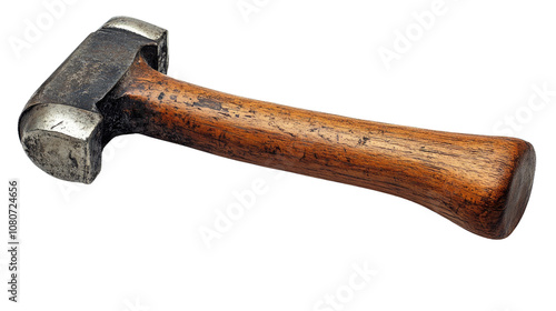 old rusty hammer Isolated On PNG Transparent Background And White