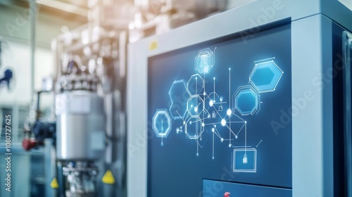 Wallpaper Mural Clean hydrogen energy for industrial processes, promoting sustainability in manufacturing environments Torontodigital.ca