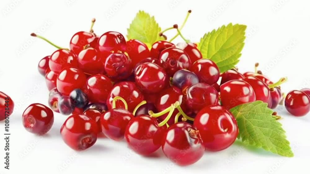 Rotate Collecting candy berries. Because: yum on white background High quality HD 4K Video Clip Rotate Collecting candy berries. Because: yum on white background High quality HD 4K Video Clip
