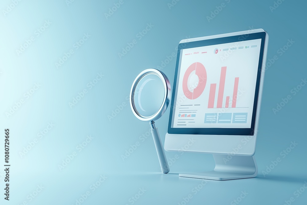 AI-powered tool on a monitor measuring keyword relevance for boosting website visibility AI-powered tool on a monitor measuring keyword relevance for boosting website visibility