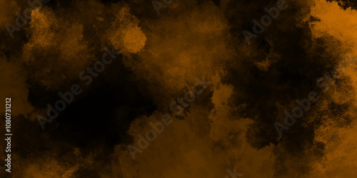 Dark scarlet color gloomy grunge background, brown powder and branch explosion on black background.  shiny vintage grunge red background texture with glossy shine for web design. Old and grainy orange