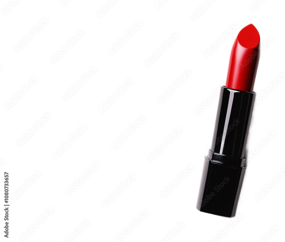 Red lipstick on a white background. isolated background. Red lipstick on a white background. isolated background.
