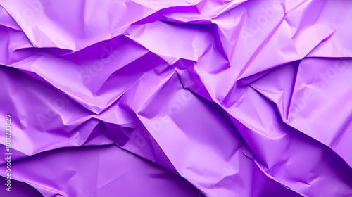 Textured Violet Crumpled Paper Creates an Artistic Backdrop for Creative Projects