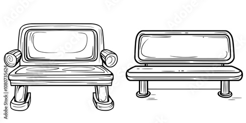 Flat editable stroke icon of a bowl for pets