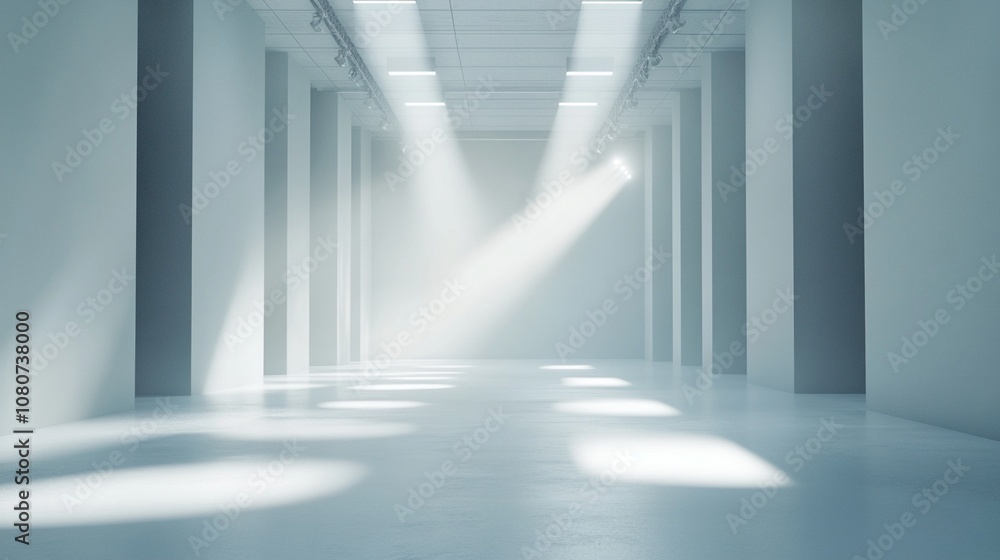 Ethereal white corridor bathed in soft, diffused light creates a serene and minimalist atmosphere, evoking a sense of infinite possibilities and purity. Ethereal white corridor bathed in soft, diffused light creates a serene and minimalist atmosphere, evoking a sense of infinite possibilities and purity.
