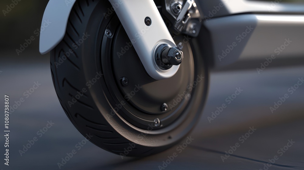 Scooter hinge detail matte finish and clean engineering highlighted Scooter hinge detail matte finish and clean engineering highlighted