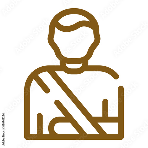 Broken Arm Icon Design