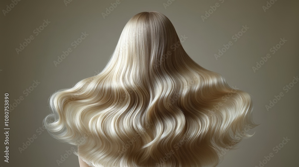 Soft Platinum Glow with Long Flowing Hair Soft Platinum Glow with Long Flowing Hair