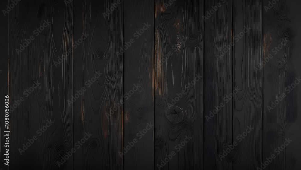 Obraz premium Black wood texture