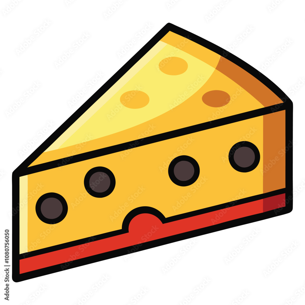 Hand drawn cheese parts and slices isolated on a white background Hand drawn cheese parts and slices isolated on a white background