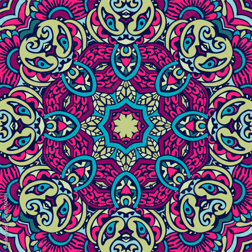 Colorful mandala pattern creating stunning visual harmony