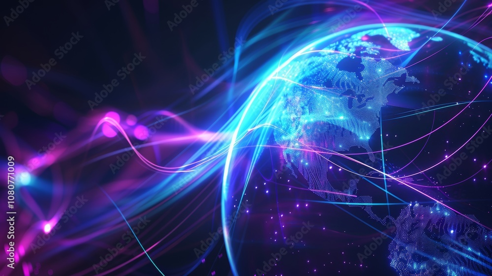 Global Connectivity and Data Flow Concept Generative AI Global Connectivity and Data Flow Concept Generative AI