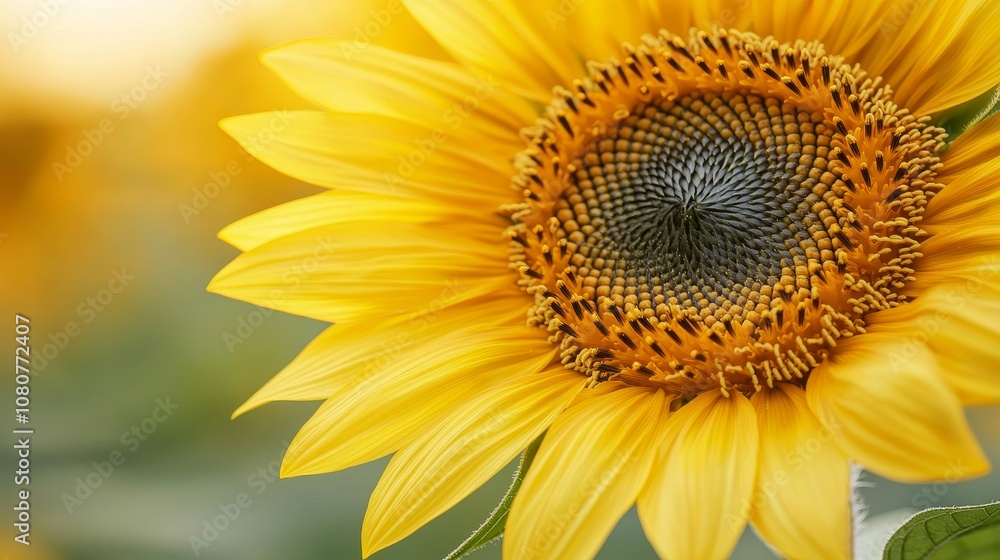 Vibrant sunflower with striking yellow petals and detailed center, symbolizing joy and positivity in a natural setting. Vibrant sunflower with striking yellow petals and detailed center, symbolizing joy and positivity in a natural setting.