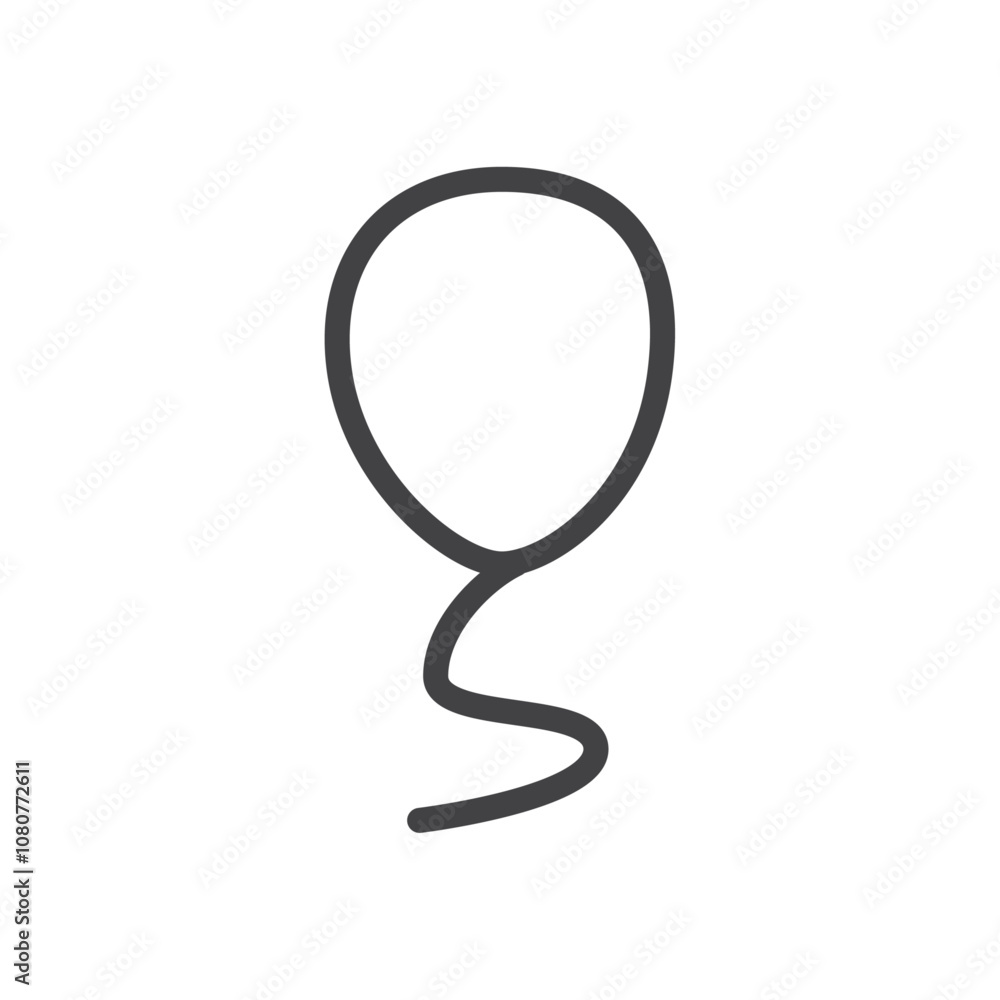 Balloon icon Logo symbol outline set Balloon icon Logo symbol outline set