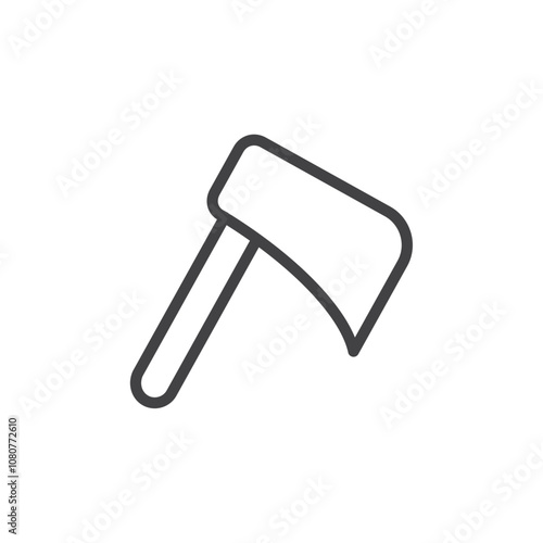 Axe icon Logo symbol outline set