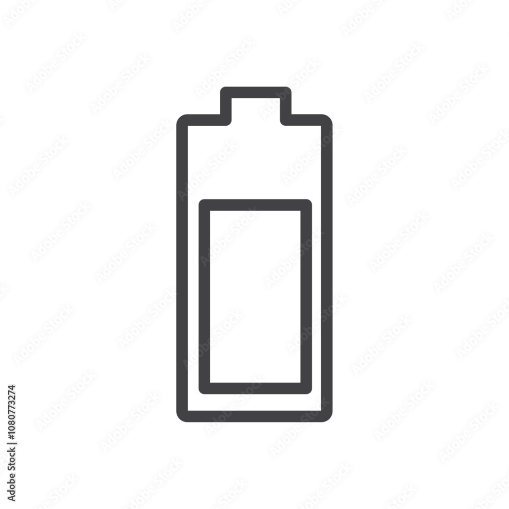Battery icon Logo symbol outline set Battery icon Logo symbol outline set