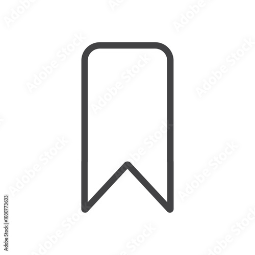 Bookmark icon Logo symbol outline set