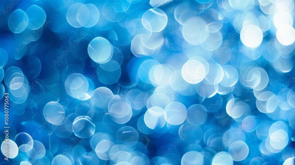 Vibrant Blue and White Bokeh Background for Creative Projects Generative AI Vibrant Blue and White Bokeh Background for Creative Projects Generative AI
