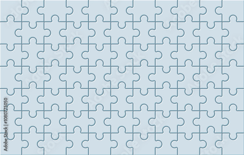 Puzzle pieces background. Jigsaw puzzle background with pieces. Flat style