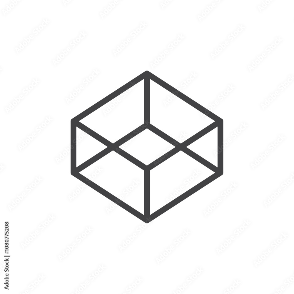 Codepen icon Logo symbol outline set Codepen icon Logo symbol outline set