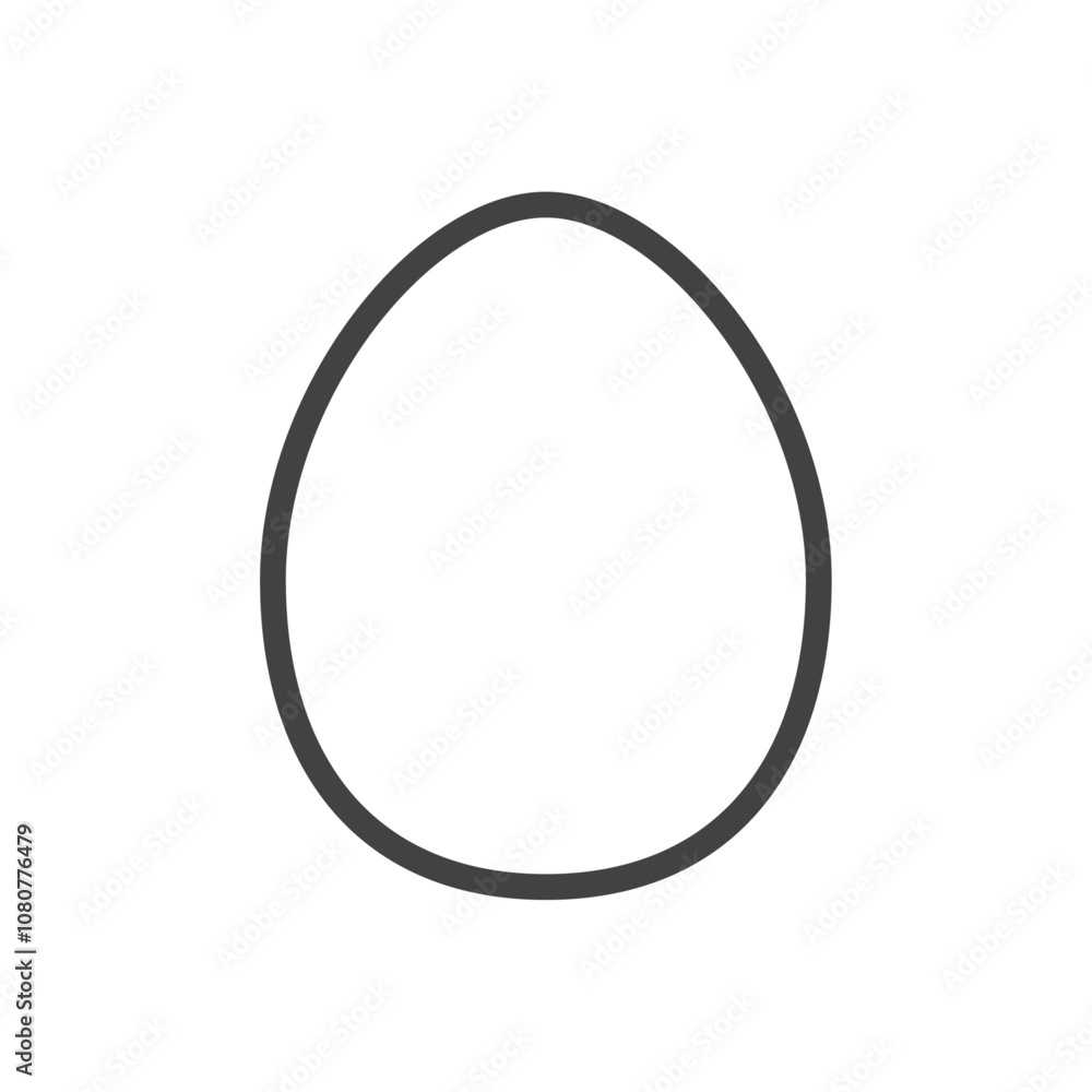 Egg icon Logo symbol outline set Egg icon Logo symbol outline set