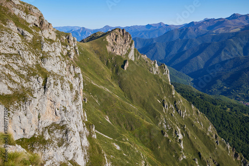 Beautiful view on mountains Peaks of Europe photo