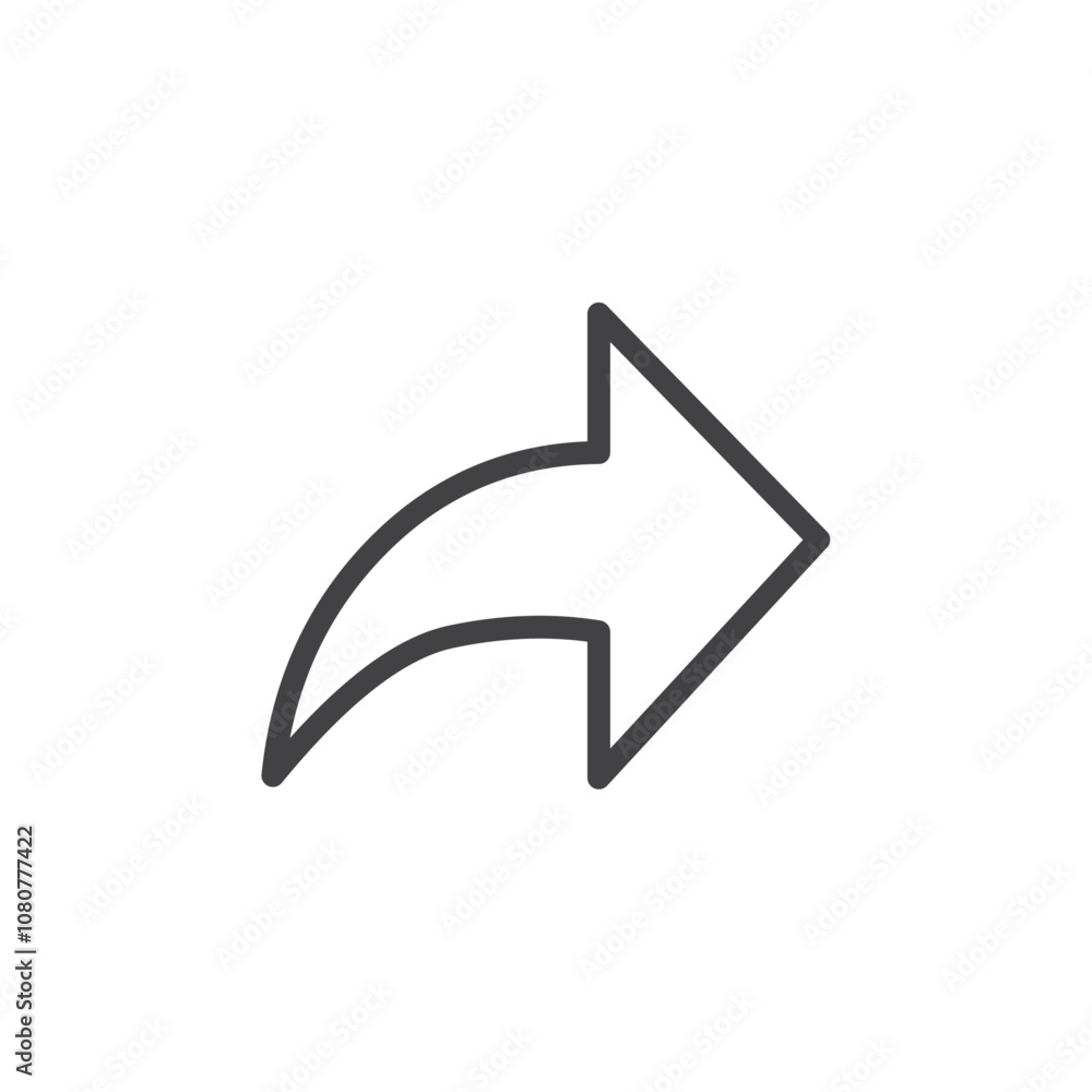 Forward icon Logo symbol outline set Forward icon Logo symbol outline set