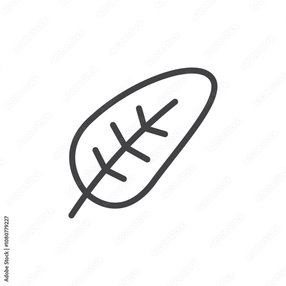 Leaf icon Logo symbol outline set Leaf icon Logo symbol outline set