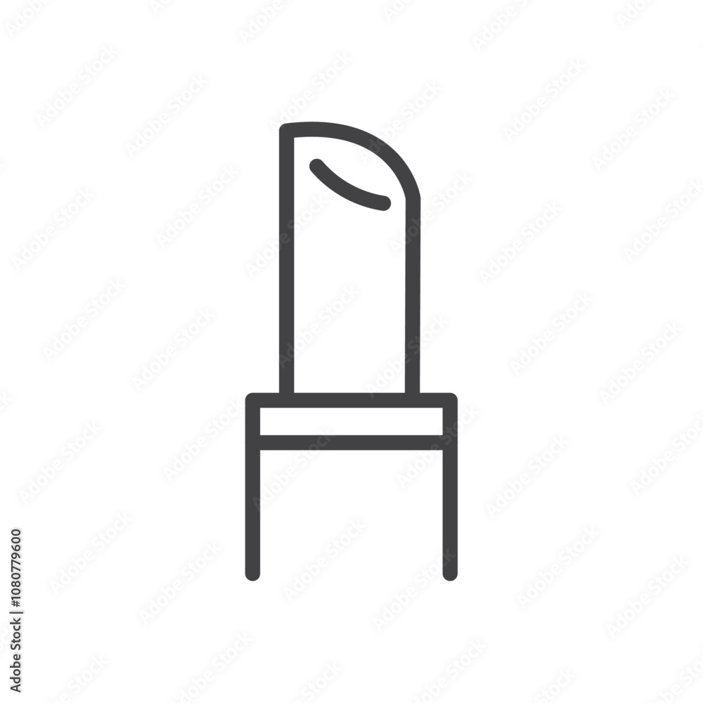 Lipstick icon Logo symbol outline set Lipstick icon Logo symbol outline set