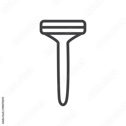 Razor icon Logo symbol outline set