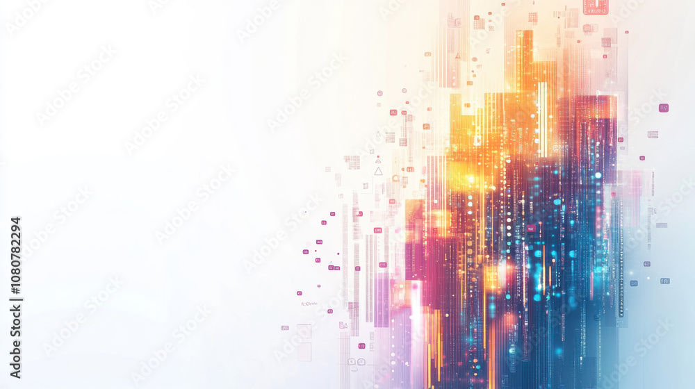 Naklejka premium abstract digital technology background platform