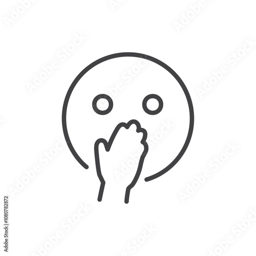 Shy icon Logo symbol outline set