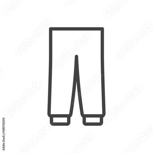 Sweatpants icon Logo symbol outline set