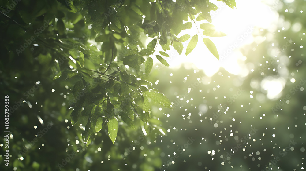 Sunlight Through Green Leaves Photo Sunlight Through Green Leaves Photo