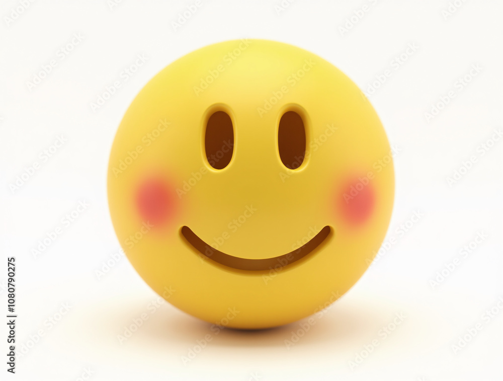 happy smiley face 3d, isolated, Ai generated happy smiley face 3d, isolated, Ai generated