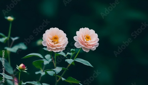 Blooming Rose, Serene Garden Scene. photo