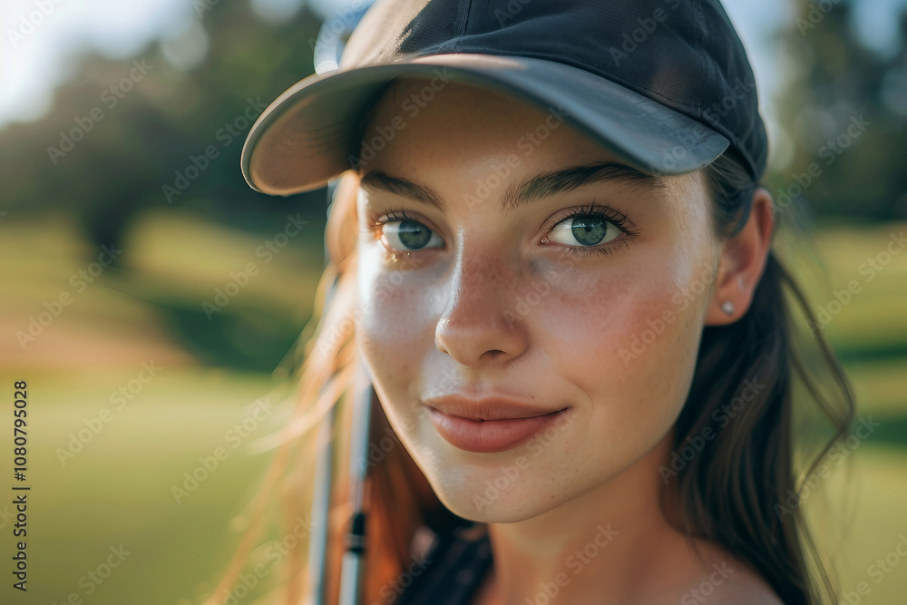 Generative AI Image of Golf Players Practicing in Golf Club Field Generative AI Image of Golf Players Practicing in Golf Club Field