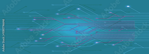 Obraz na płótnie Circuit Board w salonie
