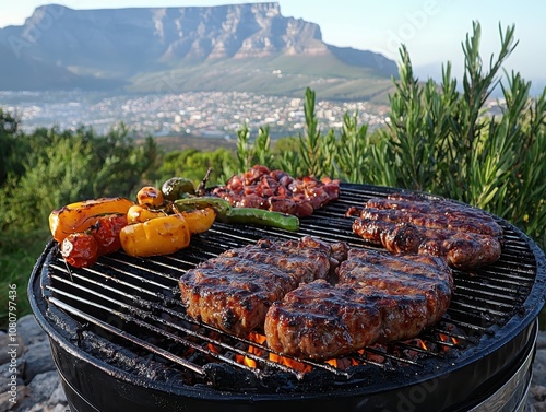 Enjoy a memorable south african braai experience with a stunning view of table mountain