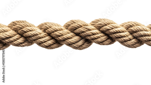 rope part isolated on white background 